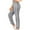 Gray, variant on Inleife Elastic Waist Women New Fashion Solid Casual Sports Sweatpants Full Length Pants Army Green XXL