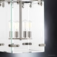thumbnail image 4 of Urban Ambiance Luxury Mid-Century Modern Hall & Foyer, Size: 28-3/8"H x 14-3/4"W, with Luxe Style Elements, Brushed Nickel Finish and Clear Shade, UHP2443, 4 of 7