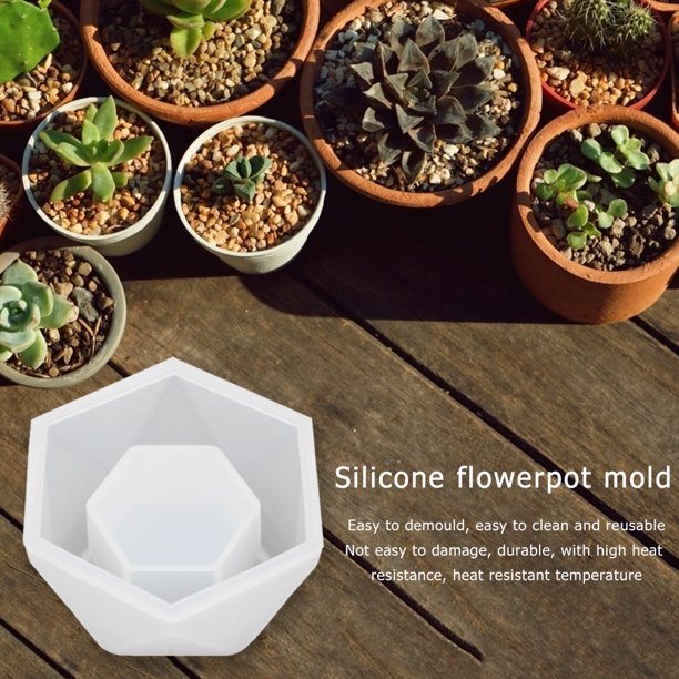 Molde de silicona para macetamolde de arcilla suculenta para bricolajemolde de hormigón para jabón (B) Ndcxsfigh Nuevos Originales