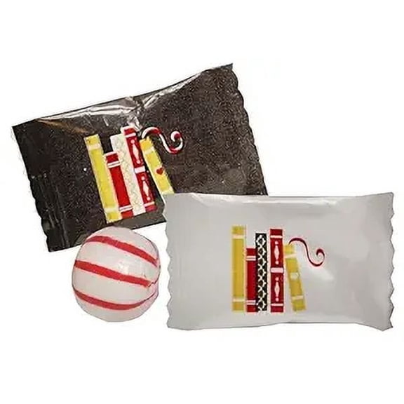 Book Club Themed Peppermints 100 Count Individually Wrapped - Bulk Mints For Book & Library Lovers-Party Giveaways & Candy Goodie Bags-Fun Mints For Adults or Kids