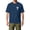Dark Blue, variant on Mens Jesus Cross Printed Short Sleeve Cotton T-Shirts Crew Neck Shirts Faith Christ Tops