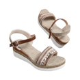 thumbnail image 4 of Sandals for Women 2025, Xunlbb Women's Summer Size Wedge Fish Mouth Roman Sandals(Beige,Size:36), 4 of 9