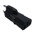 thumbnail image 4 of Rushawy 2xPower Plug Adapter 5-15P Male to IEC 320 C13 Female Black American Standard, 4 of 9