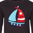 thumbnail image 4 of Inktastic Sailboat, Sailing Boat, Sails - Red White Blue Long Sleeve Youth T-Shirt, 4 of 5