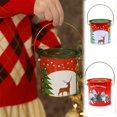 thumbnail image 7 of LanSuare Christmas Box Candy Container with Handles, 5.1"x4.2"x3.9" Plastic Christmas Square Box for Gifts Candy, Home Toy, Holiday Party Favors Supplies, 7 of 7