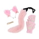 thumbnail image 2 of Conjunto de orejas, garras y cola de gato de peluche, diadema para disfrazarse, accesorios para el cabello, lindos Rosa, 2 of 9