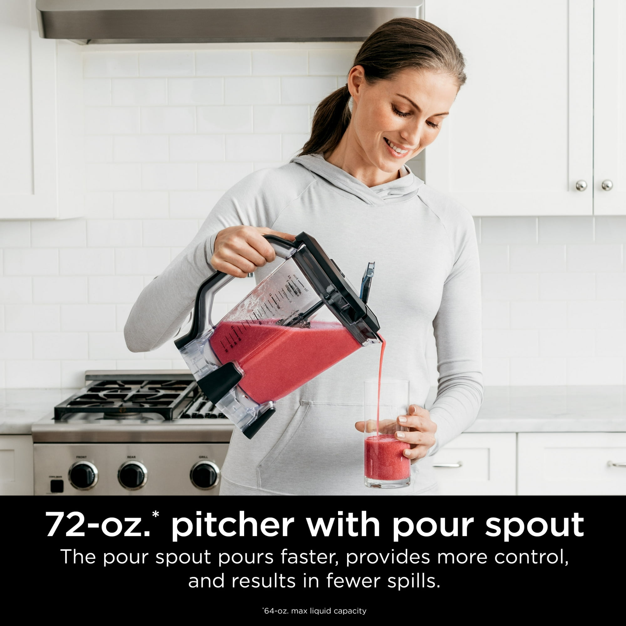 Ninja Professional Plus 72-Oz Blender, Smoothies, Ice Crush with 2 Auto-iQ Preset Programs, 1200W, BN700 Black