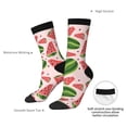 thumbnail image 4 of Susaid Watermelon Print Men's Moisture Wicking Cushioned Crew Work Boot Socks Suitable for Size 36-45, 4 of 6