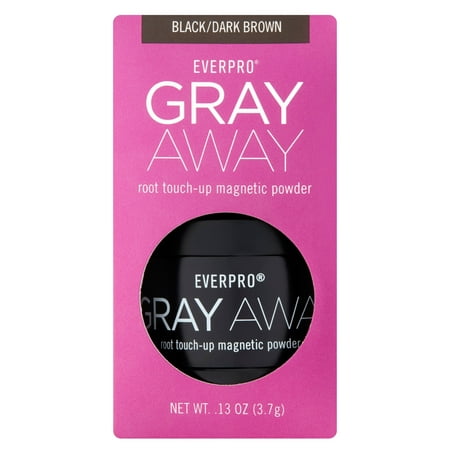 Everpro Beauty Gray Away Root Touch-Up Concealing Powder, Black/Dark