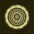 thumbnail image 1 of Ahgly Company Indoor Square Patterned Night Black Area Rugs, 6' Square, 1 of 6