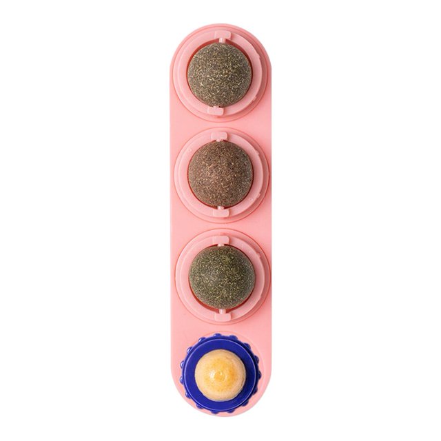 Catnip Funny Balls Suministros para gatos Resistencia a mordeduras de juguete para gatos domésticos Rosa