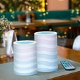 thumbnail image 3 of Yayeee Flameless Candles with Remote Flickering Battery Operated Multi Color Changing, White Cakes Pattern, 3 of 7