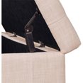 Chelsea Lane LiftTop Linen Storage Bench, Warm Beige