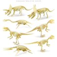 thumbnail image 1 of 7 piezas tiranosaurio cuerno nariz plesiosauro esqueleto ensamblado dinosaurio fósil modelo niños juguetes regalo de cumpleaños, 11 Feliz Sencillez, 1 of 3