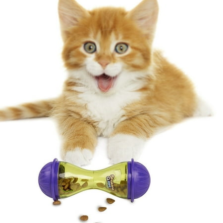 Pet Cat Feeder Food Dispenser Treat Ball Cat Toy Ball Fitting All