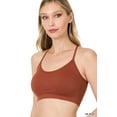 thumbnail image 2 of TheLovely Women & Plus Seamless Bralette Cross-Back Padded Sports Bras with Adjustable Strap, 2 of 4