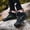 Black, variant on Children's Five Finger Warm Thick Winter Shoes Boys And Girls Shoes Large Children Snow Boots Waterproof Snow Boots for Girls Size 4-4.5 Years