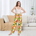 thumbnail image 6 of FORMRS Women's Pajama Pants with Pockets Soft Comfy Loungewear Sleep Bottom, Sizes S-2XL, Beige Leaves, 6 of 8