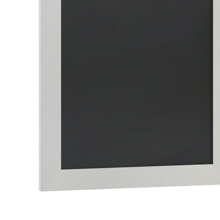 Alamont Home - Canterbury 18"W x 0.75"D x 24"H Magnetic Wall Mounted Chalkboard - Solid White