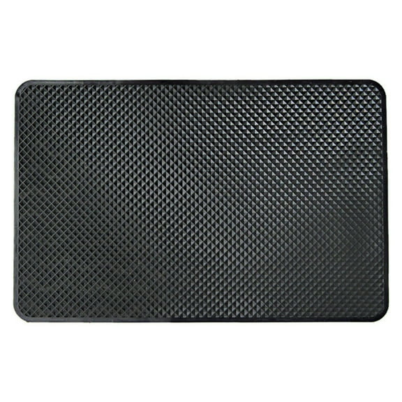 Anti Slip Mat for Car Dashboard, Silicone Heat Resistant Mat, Car interior Accessories, 8X5 in, Black, 1 Pc, Holds Perfume Bottles, Phones, Daily Drives