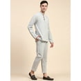 thumbnail image 3 of SKAVIJ Men's 2 Pieces Handloom Cotton Shirt Pant set Casual Long Sleeve Short Length Wooden Button Henley Summer Yoga Outfits (Small,Grey), 3 of 6