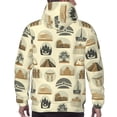 thumbnail image 5 of Hoodies for Men - Vintage Stamps Pattern Long Sleeve Comfrt Men'S Fashion Hoodies & Sweatshirts, Sweatshirts for Men Hoodies Pullover Clothing Clothes with Pouch, 5 of 7