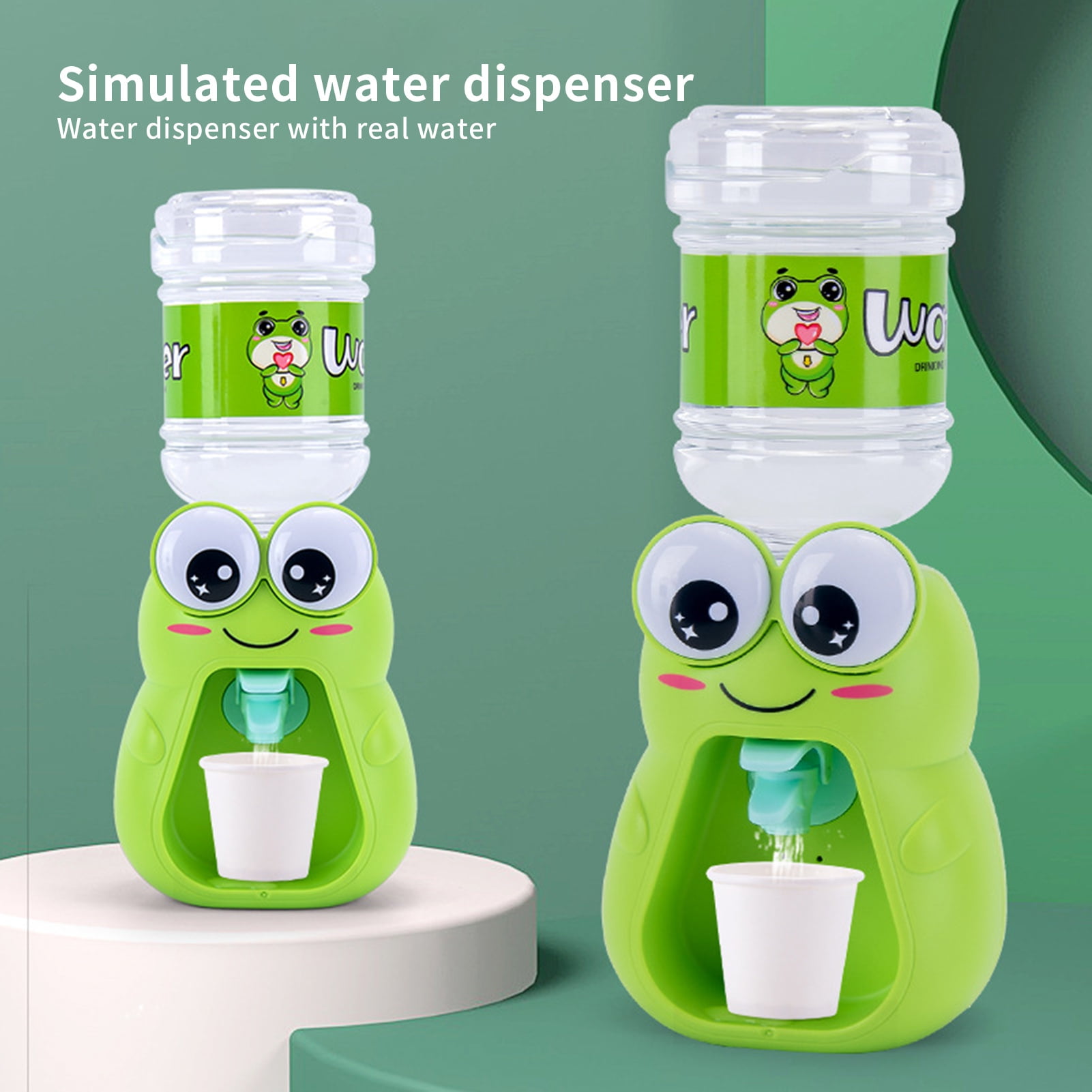Chicmine Water Dispenser Toy Pretend Play Toy Lovely Adorable Electric Sound Effect Light Form