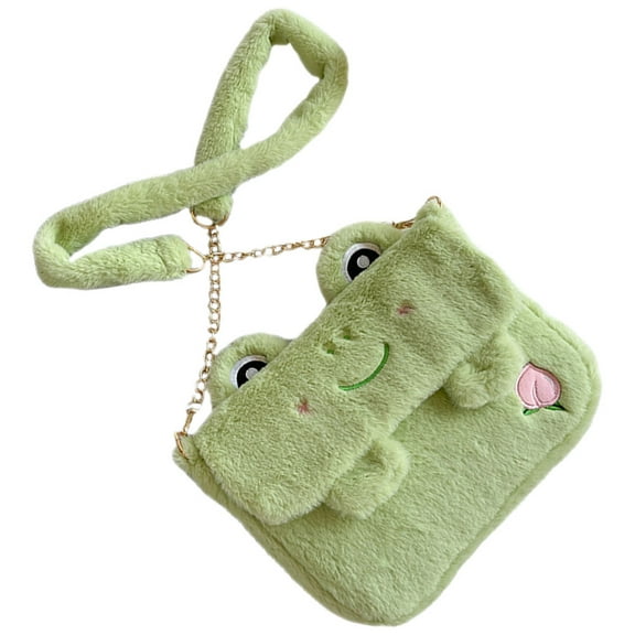 HONMEET Women Shoulder Bag Frog Shoulder Bag Light Green Metal 1Pack 10.2x7.9x1.6in