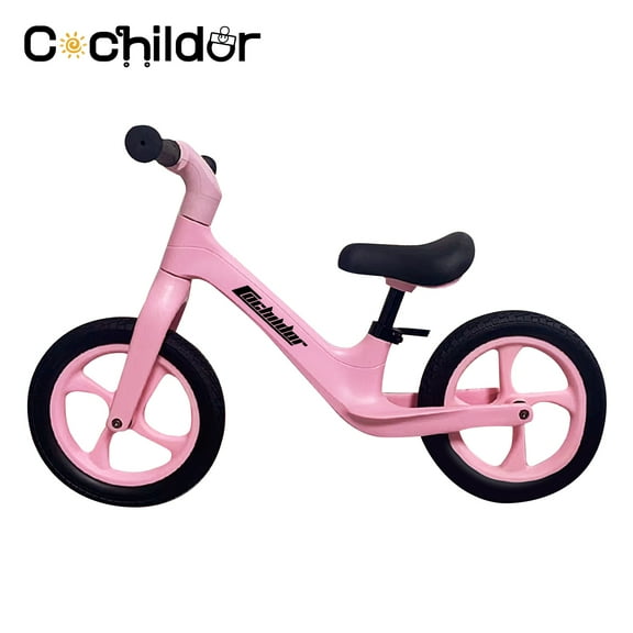 Cochildor Lightweight Balance Bike for Kids, with Adjustable Seat, Ages 2-6 Years, Pink