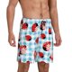 thumbnail image 2 of Balery Flowers and Lady Bugs Pantalones cortos de pijama de punto de algodón para hombre con cinturilla y bolsillos-XX-Large, 2 of 6