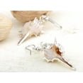 thumbnail image 5 of y Tone Nautical Spiky Peach White Ocean Conch Seashell Mermaid Dangle Drop Earrings, 5 of 5
