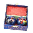 thumbnail image 5 of hengtong 2 Pack Massage Balls, Baoding Balls with Storage Box, Relaxation, Hand and Wrist Dragon Phoenix Blue, 5 of 9