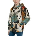 thumbnail image 2 of Sikiie Abstract Dalmatian Art Zip Up Hoodie Teenage, hoodies for Teenage, Zipper Sweatshirt Jacket for Daily, Traveling-, 2 of 6