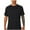 Black, variant on WAENQINLA Sports T Shirts for Men Classic Solid Color Quick Dry T-Shirt for Running Casual Jacquard Textured Short Sleeve Shirt
