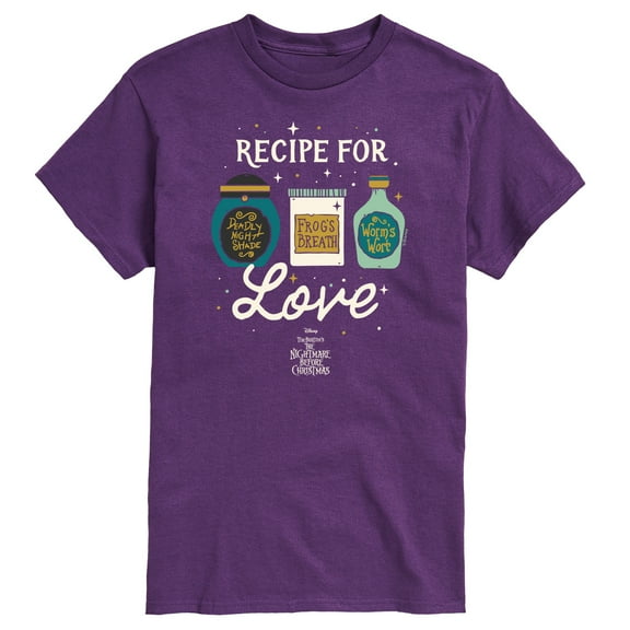 The Nightmare Before Christmas - Recipe For Love - Men's Short Sleeve Graphic T-Shirt