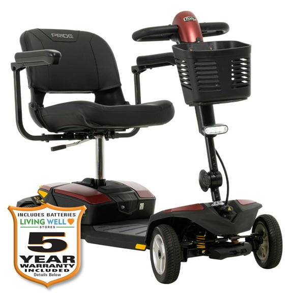 Pride Mobility Go-Go Endurance Li (Lithium Battery) Mobility Scooter, With 5-Year Extended Warranty