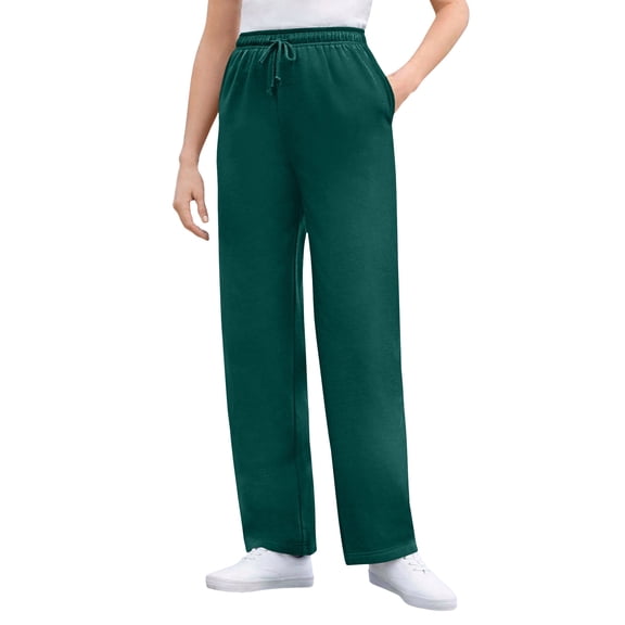 Woman Within Plus Size Better-Fleece Pull-On Drawstring Sweatpants