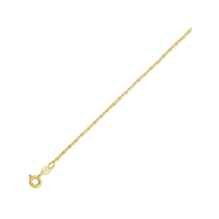 - Diamond Cut 18kt Gold-Plated Bead Bracelet, 8