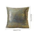 thumbnail image 3 of Zhourta Luxury Velvet Pillow Sham Velvet Snowflake Gold Foil Pillow Cover Brown Decorative Cushion Case for Sofa Bed Holiday Home Decor Without Insert, 3 of 6