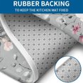thumbnail image 4 of Pioneer Flower Floral Print Pattern Bathroom Rugs Sets 3 Piece,Toilet Cover Set,Absorbent Non Slip Bathroom Mats Sets with U-Shaped Contour Rug Toilet Rug Set, 4 of 5