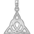thumbnail image 4 of 14k White Gold Celtic Trinity Knot Charm Material Primary - Charming Refined Captivating Designed for those who cherish timeless beauty, 4 of 4