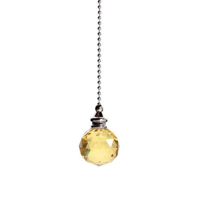 Ceiling Fan Pull Chain Decorative Extension Clear Fan Pulls For Ceiling Light Lamp Fan Chain Extender Birds on A Wire Stained Glass Window Cling Icicles Decorations Large Garland