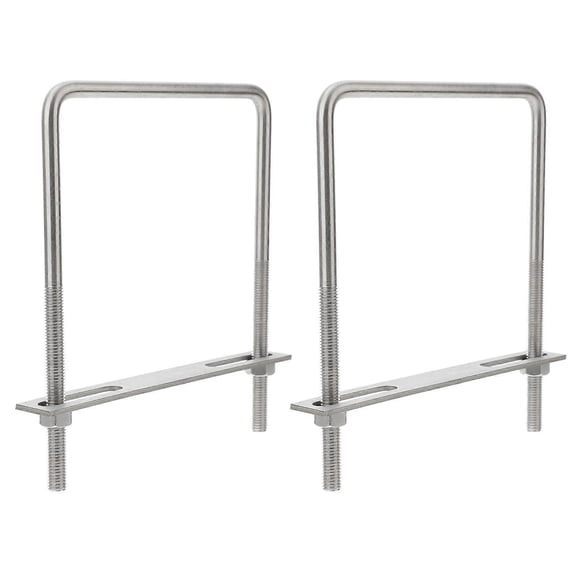 Trailer U Bolt Kit Square Boat Applications Fastening 20.00X17.00X1.00CM 2Pcs