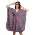 thumbnail image 1 of Moomaya Short Caftan Cover Up Dress Printed Women Kaftan Beachwear Cover Up, 1 of 6