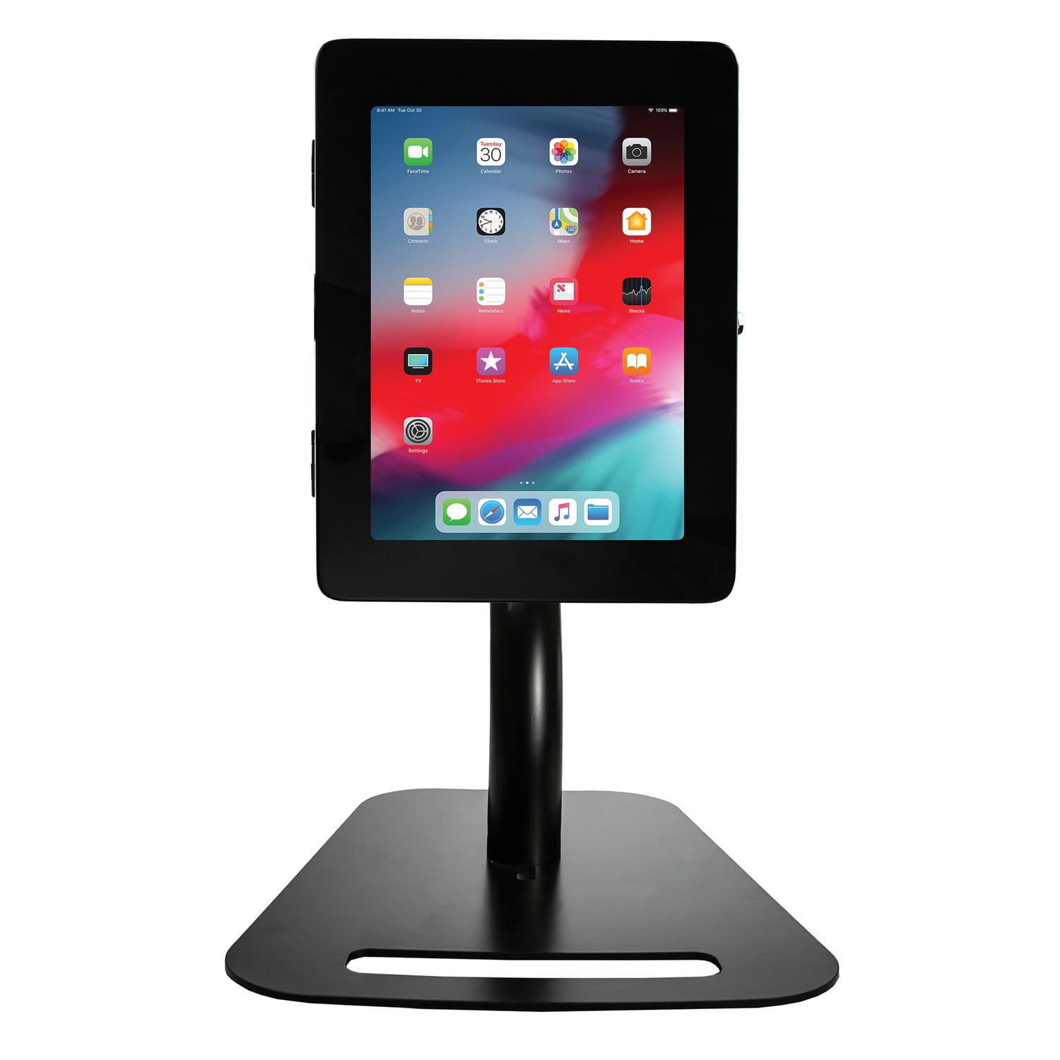 CTA Digital PAD-PARAFD Digital Premium Height-adjustable Floor-to-desk Security Kiosk for Tablets