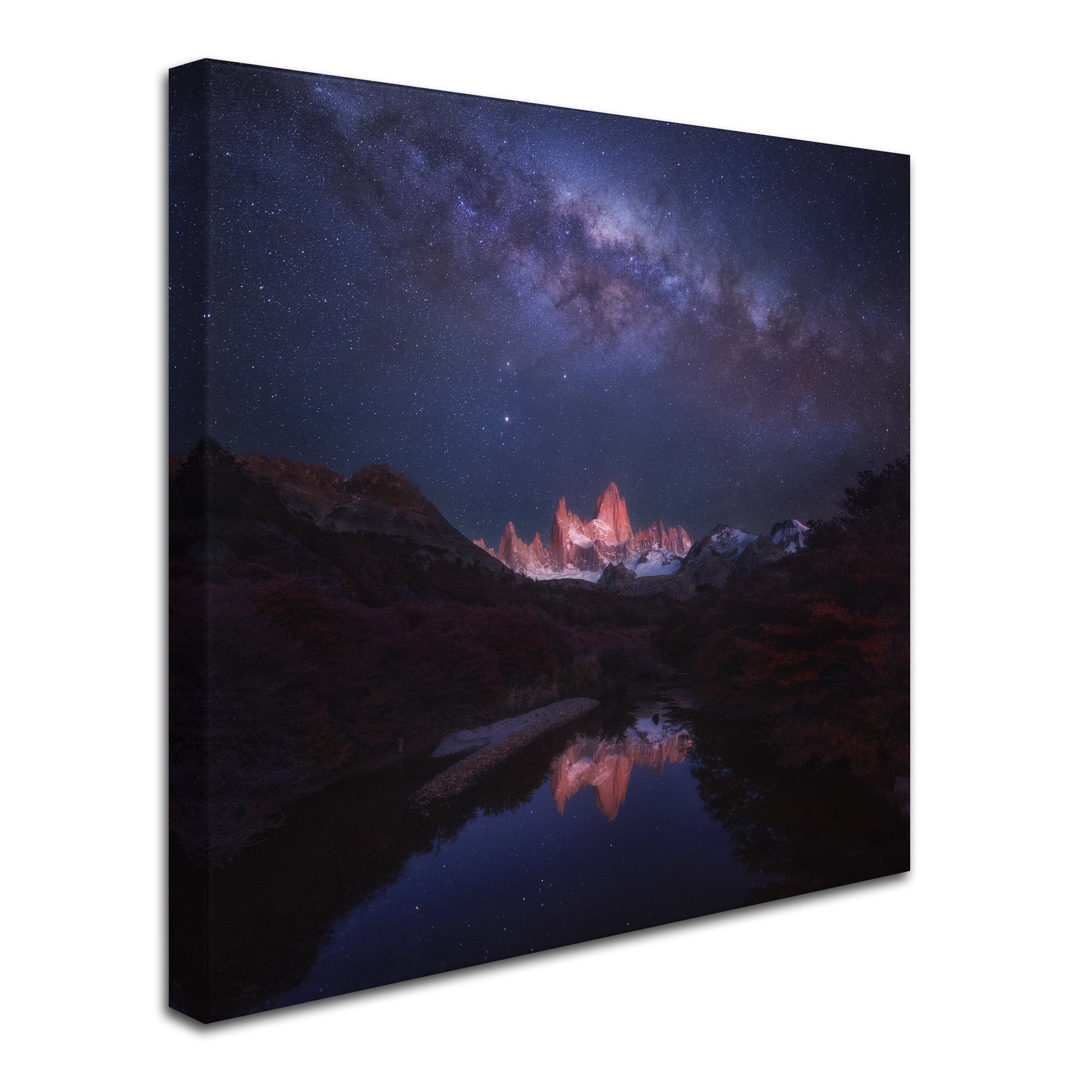 Yan Zhang 'Patagonia Autumn Night' Canvas Art