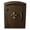 Bronze, variant on Manchester Security Drop Chute Mailbox with "Decorative Fleur De Lis Logo" Faceplate in Black
