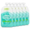 WeeSprout Double Zipper Reusable Food Pouches for Babies & Toddlers, Blue, 7 fl oz