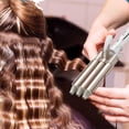 thumbnail image 3 of Rizador de pelo ondulado de tres tubos, gran diámetro, antiestático, antiescaldado, eléctrico Labymos Rizador de pelo, 3 of 7