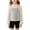 White-2, variant on Girls Sheer Mesh Overlay Shirts Lace Crew Neck Ruffle Sleeve Tops Floral Embroidery See Through Summer Blouse